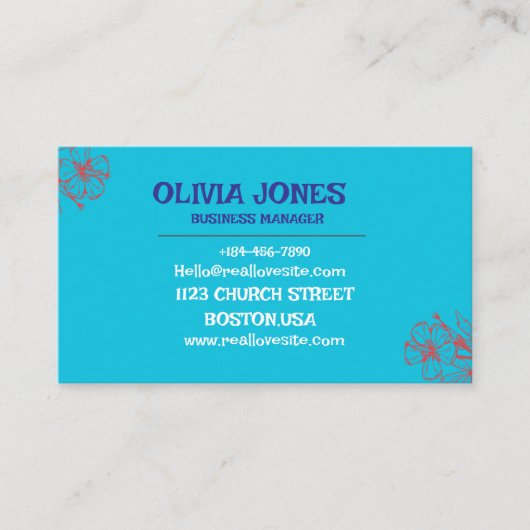 Benutzerdefinierte Visitenkarte | Beruflich und st (Vorderseite)