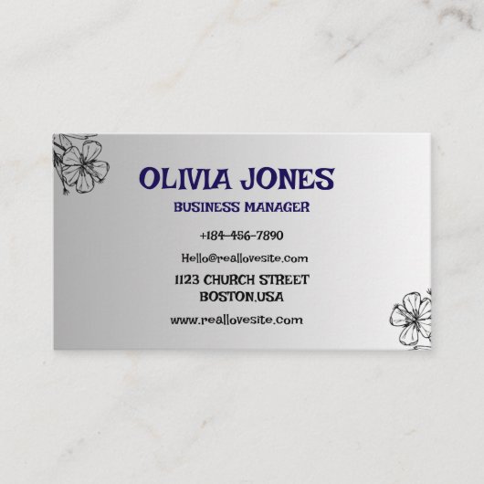 Benutzerdefinierte Visitenkarte | Beruflich und st (Vorderseite)