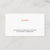 Benutzerdefinierte Visitenkarte der mexikanischen  (Rückseite)