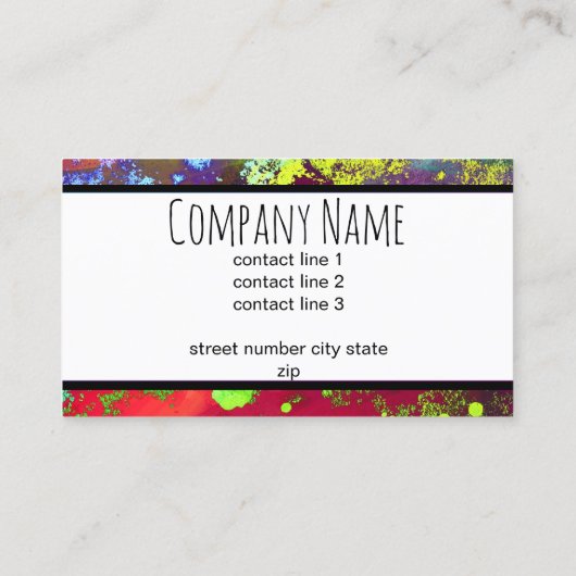 benutzerdefinierte Visitenkarte doppelseitige abst (Rückseite)