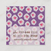 Benutzerdefinierte Visitenkarte für den weißen Hib (Rückseite)