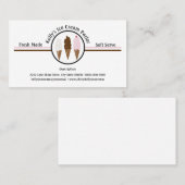 Benutzerdefinierte Visitenkarte für Ice-Creme-Logo (Vorne/Hinten)