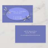 Benutzerdefinierte Visitenkarte für Periwinkle Dra (Vorne/Hinten)