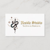 Benutzerdefinierte Visitenkarte für Tattoo-Studio (Vorderseite)