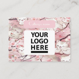 Benutzerdefinierte Visitenkarte für weich rosafarb