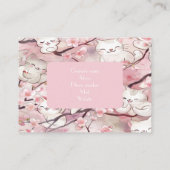 Benutzerdefinierte Visitenkarte für weich rosafarb (Rückseite)