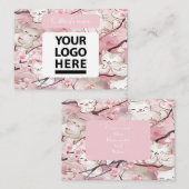 Benutzerdefinierte Visitenkarte für weich rosafarb (Vorne/Hinten)