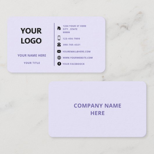 Benutzerdefinierte Visitenkarte mit eigenem Design (Vorne/Hinten)