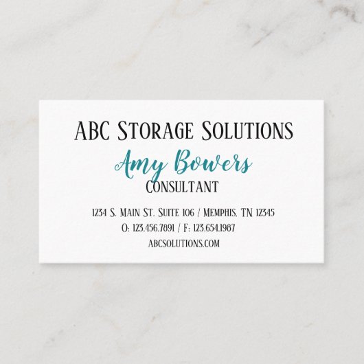 Benutzerdefinierte Visitenkarte Ovarialkarzinom Be (Vorderseite)