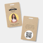 Benutzerdefinierte Visitenkarte Rustikales Handwer Ausweis (Vorder- & Rückseite)