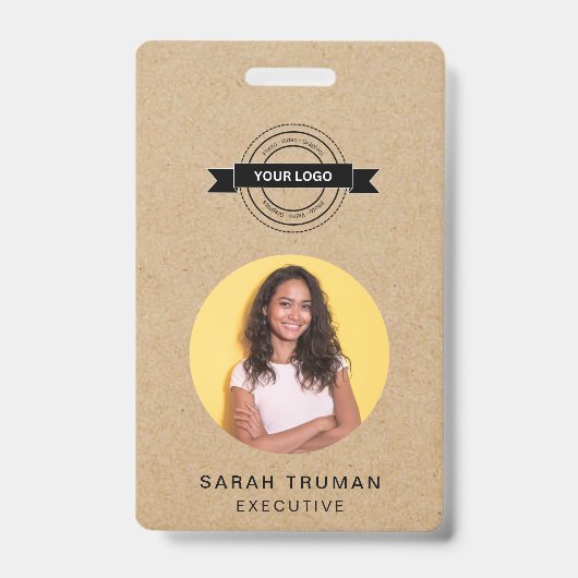 Benutzerdefinierte Visitenkarte Rustikales Handwer Ausweis (Vorderseite)