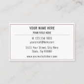 Benutzerdefinierte Visitenkarte - Schriftart für I (Vorderseite)