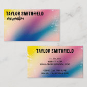 Benutzerdefinierte Visitenkarte zur Farbverschiebu (Vorne/Hinten)