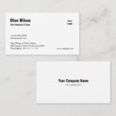 Benutzerdefinierte Visitenkarten - Ein dauerhafter Visitenkarte (Vorne/Hinten)