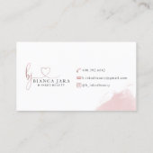 Benutzerdefinierte Visitenkarten für B-Inked Beaut Visitenkarte (Rückseite)