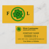 benutzerdefinierte Visitenkarten für Tribal-Kleebl Visitenkarte (Vorne/Hinten)