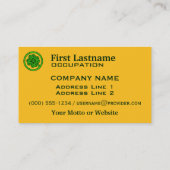 benutzerdefinierte Visitenkarten für Tribal-Kleebl Visitenkarte (Rückseite)