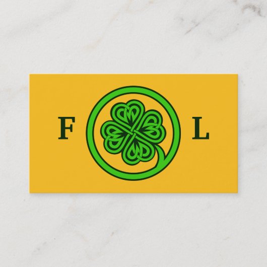 benutzerdefinierte Visitenkarten für Tribal-Kleebl Visitenkarte (Vorderseite)