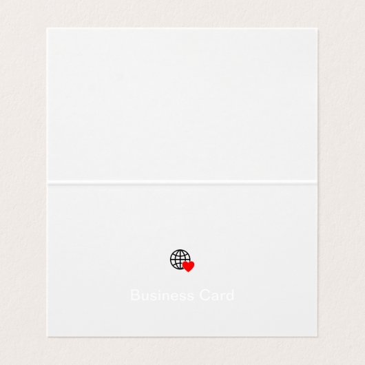 Benutzerdefinierte Visitenkarten | Klappen, Logo & (Innenseite Aufgefaltet)