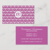 Benutzerdefinierte Visitenkarten mit rosa Herz Visitenkarte (Vorne/Hinten)