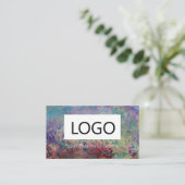 Benutzerdefinierte Visitenkarten - Pfauenfarben Visitenkarte (Stehend Vorderseite)