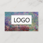 Benutzerdefinierte Visitenkarten - Pfauenfarben Visitenkarte (Vorderseite)