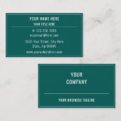 Benutzerdefinierte Visitenkarten-Vorlage für Farbe Visitenkarte (Vorne/Hinten)