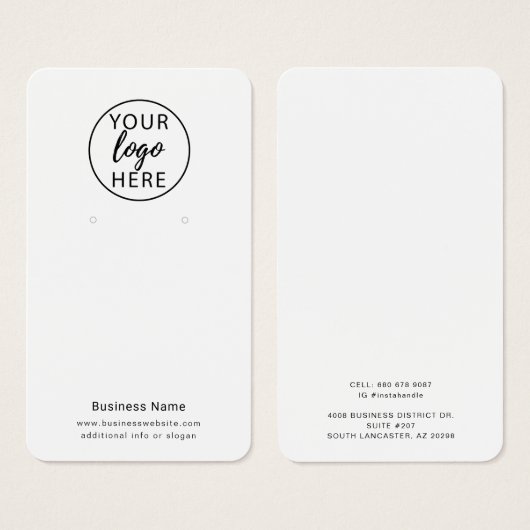 Benutzerdefinierte Visitenkarten-Werbekarte für Fi (Vorne & Hinten)