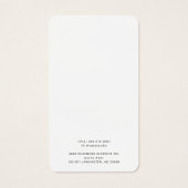 Benutzerdefinierte Visitenkarten-Werbekarte für Fi (Rückseite)