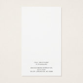 Benutzerdefinierte Visitenkarten-Werbekarte für Fi (Rückseite)