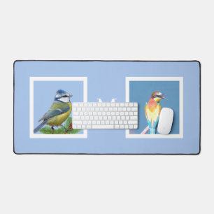 Benutzerdefinierte Vogel-Fotos und Monogramm auf H Schreibtischunterlage