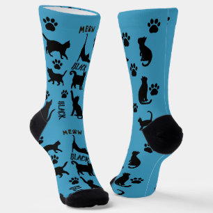 Benutzerdefinierte Void-Katzen-Socken Süßes schw Socken