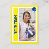 Benutzerdefinierte Volleyball-Handelskarte (Hellge Telefonnummerkarte (Vorderseite)