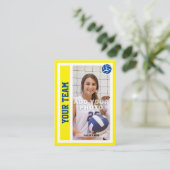 Benutzerdefinierte Volleyball-Handelskarte (Hellge Telefonnummerkarte (Stehend Vorderseite)