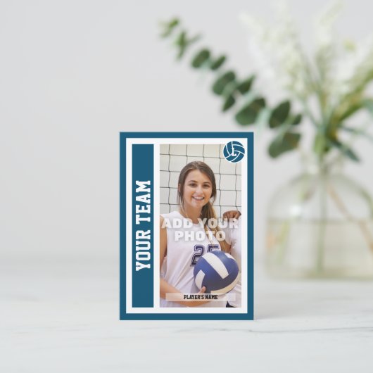 Benutzerdefinierte Volleyball-Handelskarte (Ocean Telefonnummerkarte (Stehend Vorderseite)