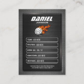 Benutzerdefinierte Volleyball-Karten-Volleyballkar Telefonnummerkarte (Rückseite)