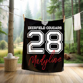 Benutzerdefinierte Volleyball Name Nummer Schule Fleecedecke