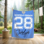 Benutzerdefinierte Volleyball Name Nummer Schule Fleecedecke