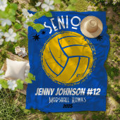 Benutzerdefinierte Volleyball Senior Night Abschlu Fleecedecke