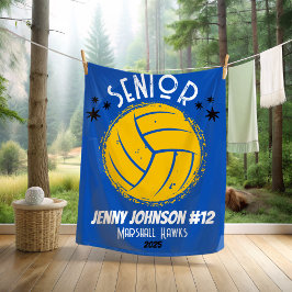 Benutzerdefinierte Volleyball Senior Night Abschlu Fleecedecke