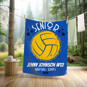 Benutzerdefinierte Volleyball Senior Night Abschlu Fleecedecke