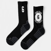 Benutzerdefinierte Volleyball Team Name & SpielerJ Socken (Links)