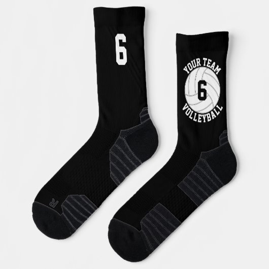 Benutzerdefinierte Volleyball Team Name & SpielerJ Socken (Links)