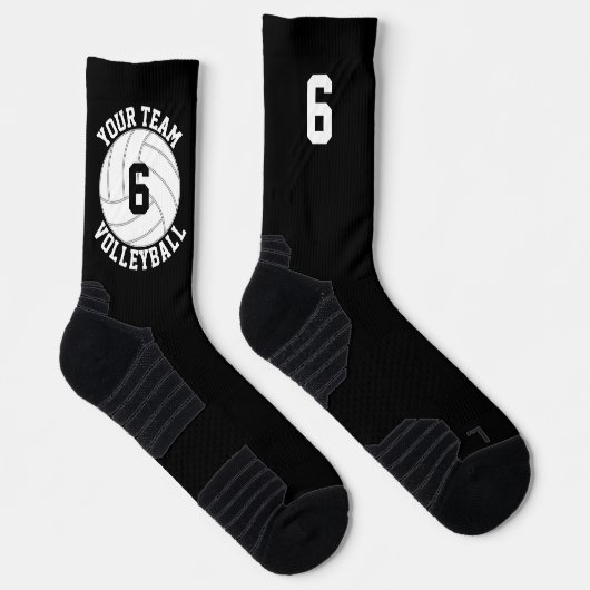 Benutzerdefinierte Volleyball Team Name & SpielerJ Socken (Rechts)