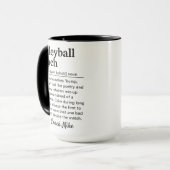 Benutzerdefinierte Volleyballtrainer-Definitions-W Tasse (Vorderseite Links)