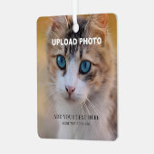 Benutzerdefinierte Vorder- und Rückseite Doppelsei Ornament Aus Metall (Vorderseite links)