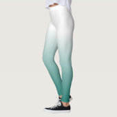 Benutzerdefinierte Vorlage Aquamarin blau grün Per Leggings (Links)