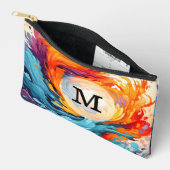 Benutzerdefinierte Vorlage Farbiges Abstraktes Mus Zubehörtasche (Offen)