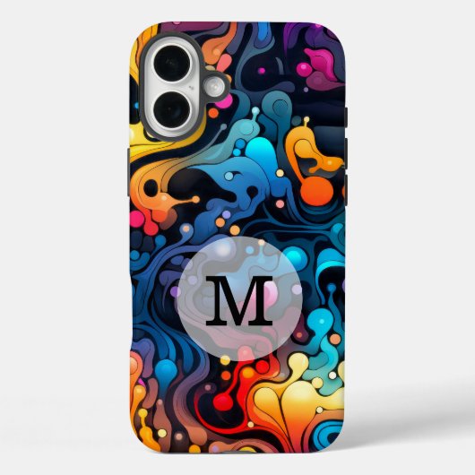 Benutzerdefinierte Vorlage Farbiges Muster Case-Mate iPhone Hülle (Rückseite)
