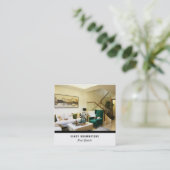 Benutzerdefinierte Vorlage für das Foto der Visite Quadratische Visitenkarte (Stehend Vorderseite)